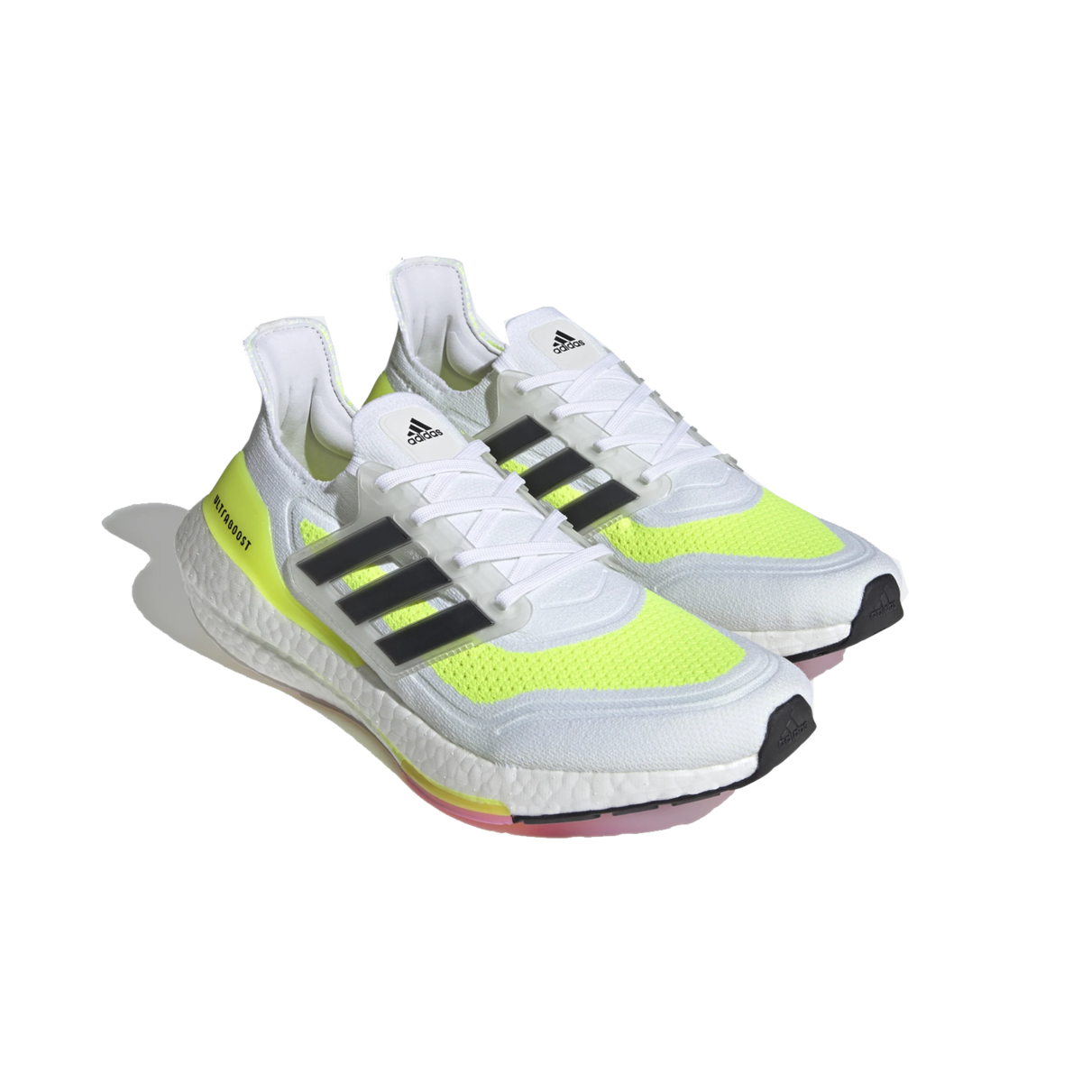 Adidas Ultraboost 21 - ‘White/Solar Yellow’